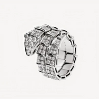 BVLGARI SERPENTI VIPER Rose-Gold-White  Rings ✨