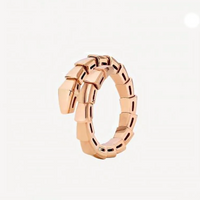 BVLGARI SERPENTI VIPER Rose-Gold-White  Rings ✨