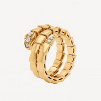 BVLGARI SERPENTI VIPER Rose-Gold-White  Rings ✨