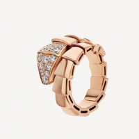 BVLGARI SERPENTI VIPER Rose-Gold-White  Rings ✨