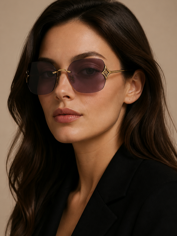 Louis Vuitton Z3457U Curvy Flower Rectangle Sunglasses✨