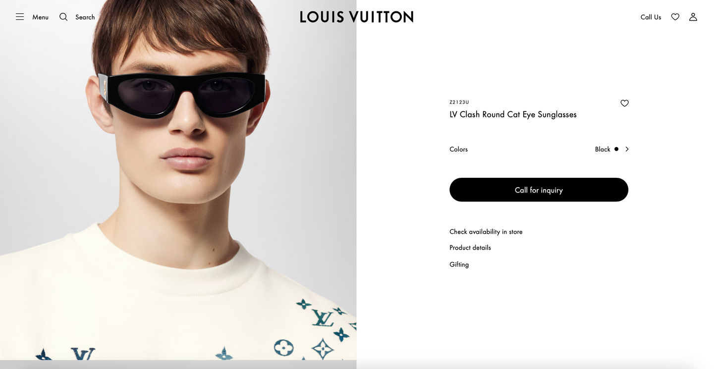 Louis Vuitton Z2123U LV Clash Round Cat Eye Sunglasses  ✨