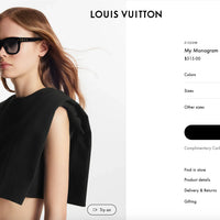 Louis Vuitton Z1523W My Monogram Square Sunglasses✨