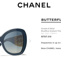 CHANEL 5135 Butterfly Sunglasses  ✨$770
