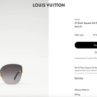 Louis Vuitton Z2459U LV Gram Square Cat Eye Sunglasses  ✨