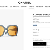CHANEL SQUARE Sunglasses 9167 🖤