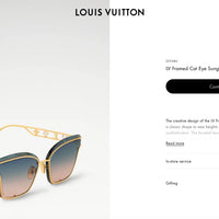 Louis Vuitton Z2938U LV Framed Cat Eye Sunglasses✨
