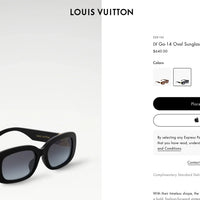 Louis Vuitton Z3013U LV Go-14 Oval Sunglasses  ✨