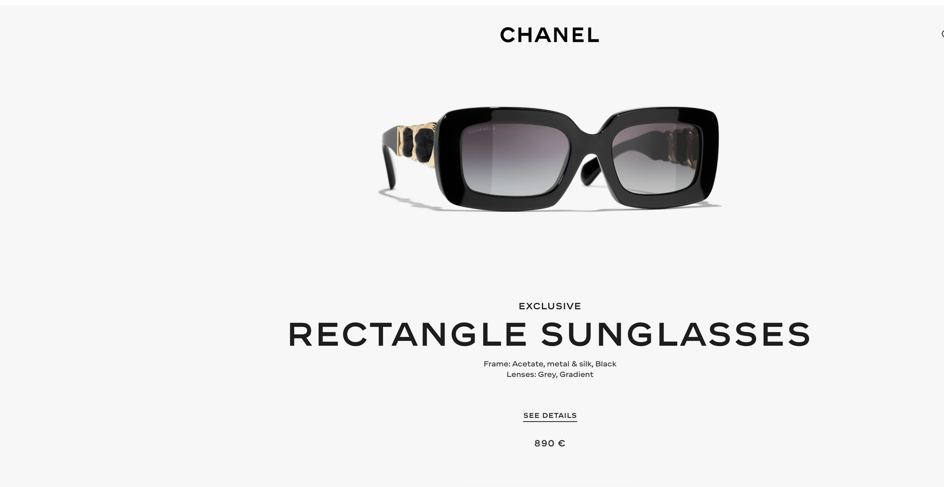 CHANEL 9183 EXCLUSIVE  RECTANGLE SUNGLASSES - Chanel Eyewear  🖤 - onlinechics.com