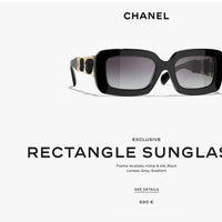 CHANEL 9183 EXCLUSIVE  RECTANGLE SUNGLASSES - Chanel Eyewear  🖤