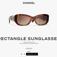 CHANEL 5493 RECTANGLE SUNGLASSES - Chanel Eyewear  🖤