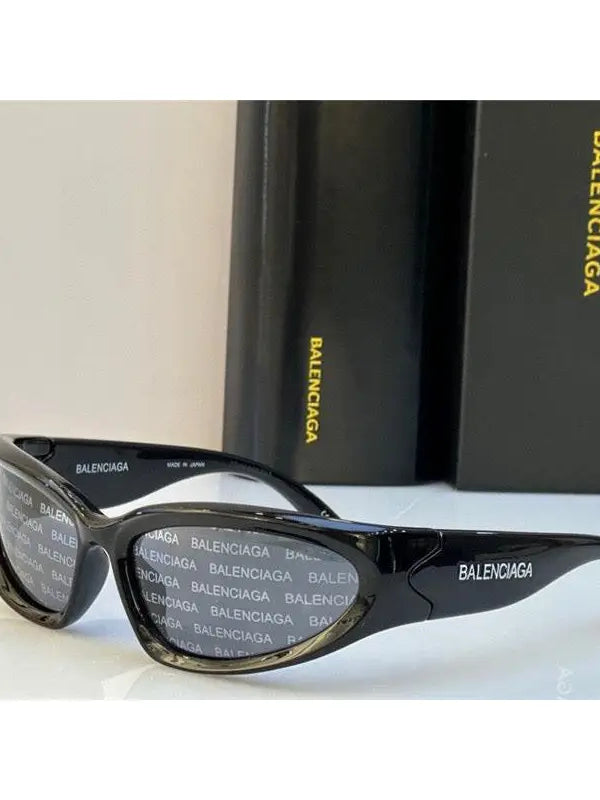 BALENCIAGA 0157S Swift oval-frame Sunglasses 🖤