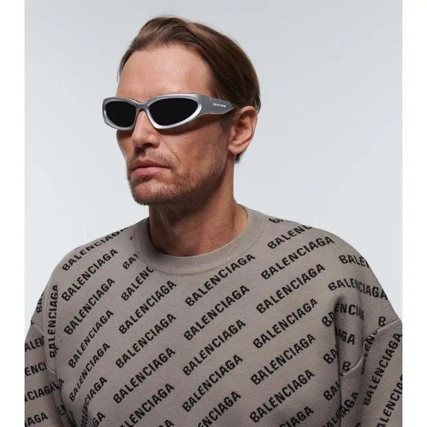 BALENCIAGA 0157S Swift oval-frame Sunglasses 🖤