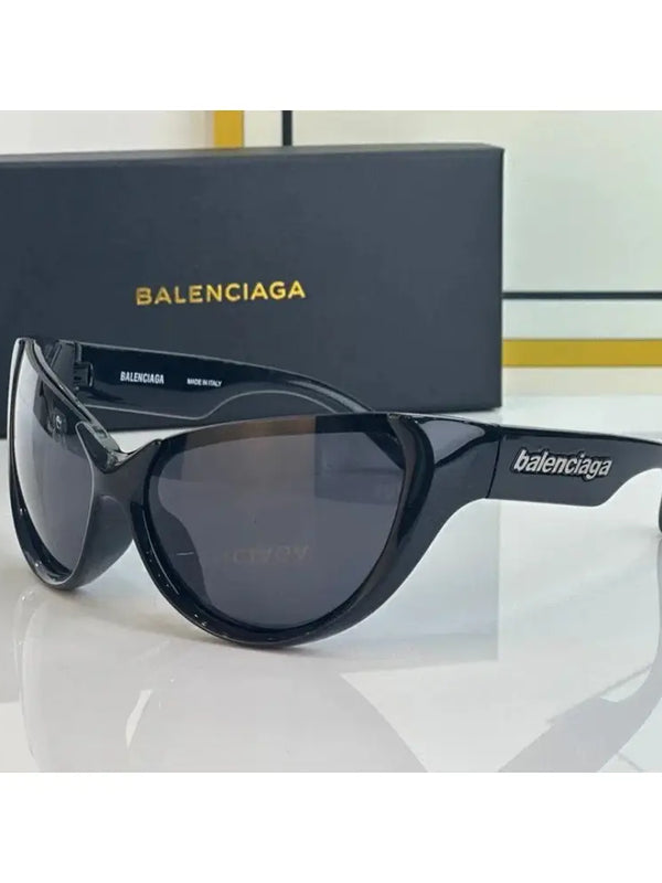 BALENCIAGA 0201S Black Mask Butterfly / Cat Eye Fashion Sunglasses 🖤