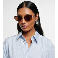 BALENCIAGA BB0357SA Metal Sunglasses 👽