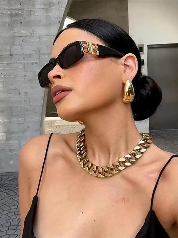 Balenciaga Eyewear BA 0096S  rectangle-frame sunglasses Unisex🖤