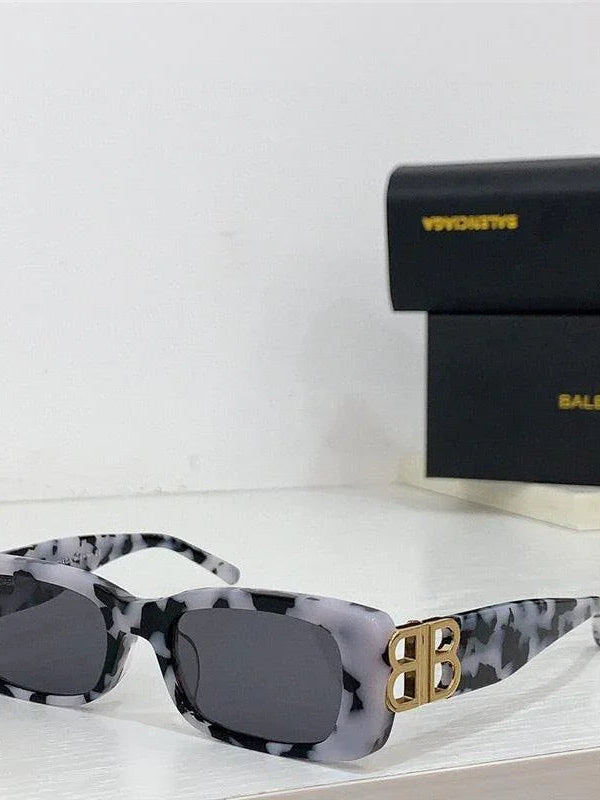 Balenciaga Eyewear Dynasty rectangle-frame sunglasses Unisex🖤