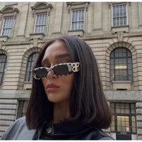 Balenciaga Eyewear Dynasty rectangle-frame sunglasses Unisex🖤