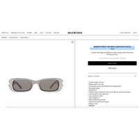 BALENCIAGA WOMEN'S DYNASTY RECTANGLE SUNGLASSES  👽 $1200