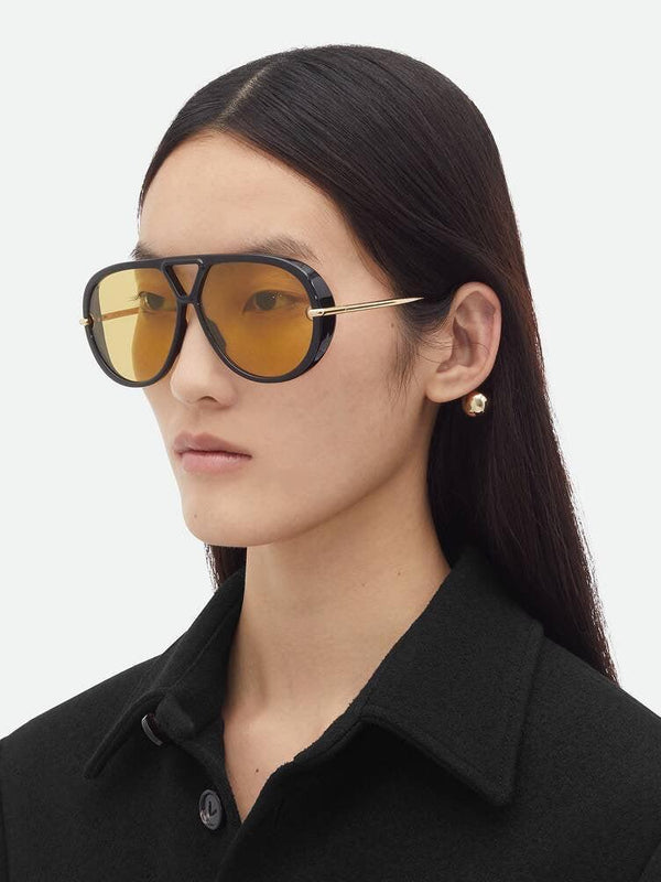BOTTEGA VENETA  BV1273S 003 Unisex DROP AVIATOR Sunglasses✨