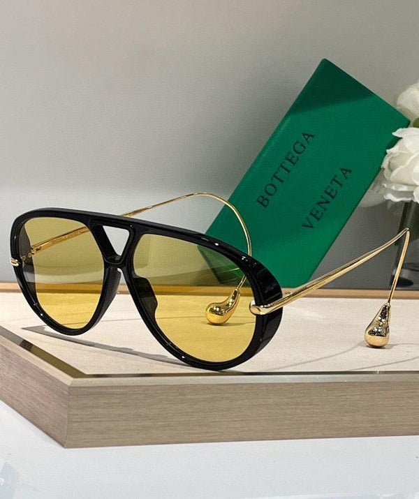 BOTTEGA VENETA  BV1273S 003 Unisex DROP AVIATOR Sunglasses✨