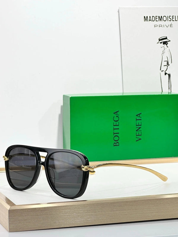 BOTTEGA VENETA BV1418 Knot Aviator Sunglasses💚