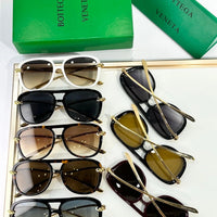 BOTTEGA VENETA BV1418 Knot Aviator Sunglasses💚