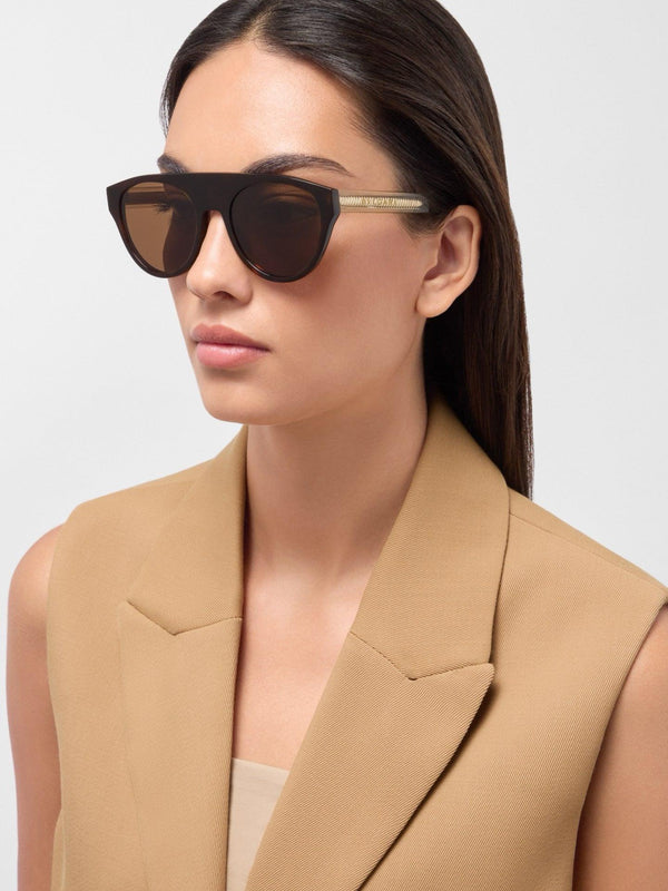 BVLGARI 40054 Bulgari Black Aviator  Sunglasses ✨