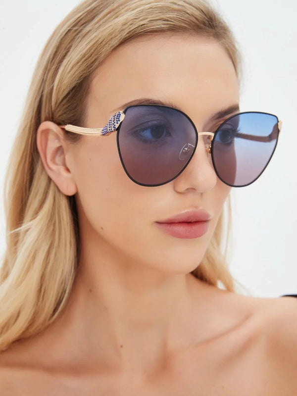 BVLGARI BV40010U Gold Butterfly Metal Sunglasses ✨