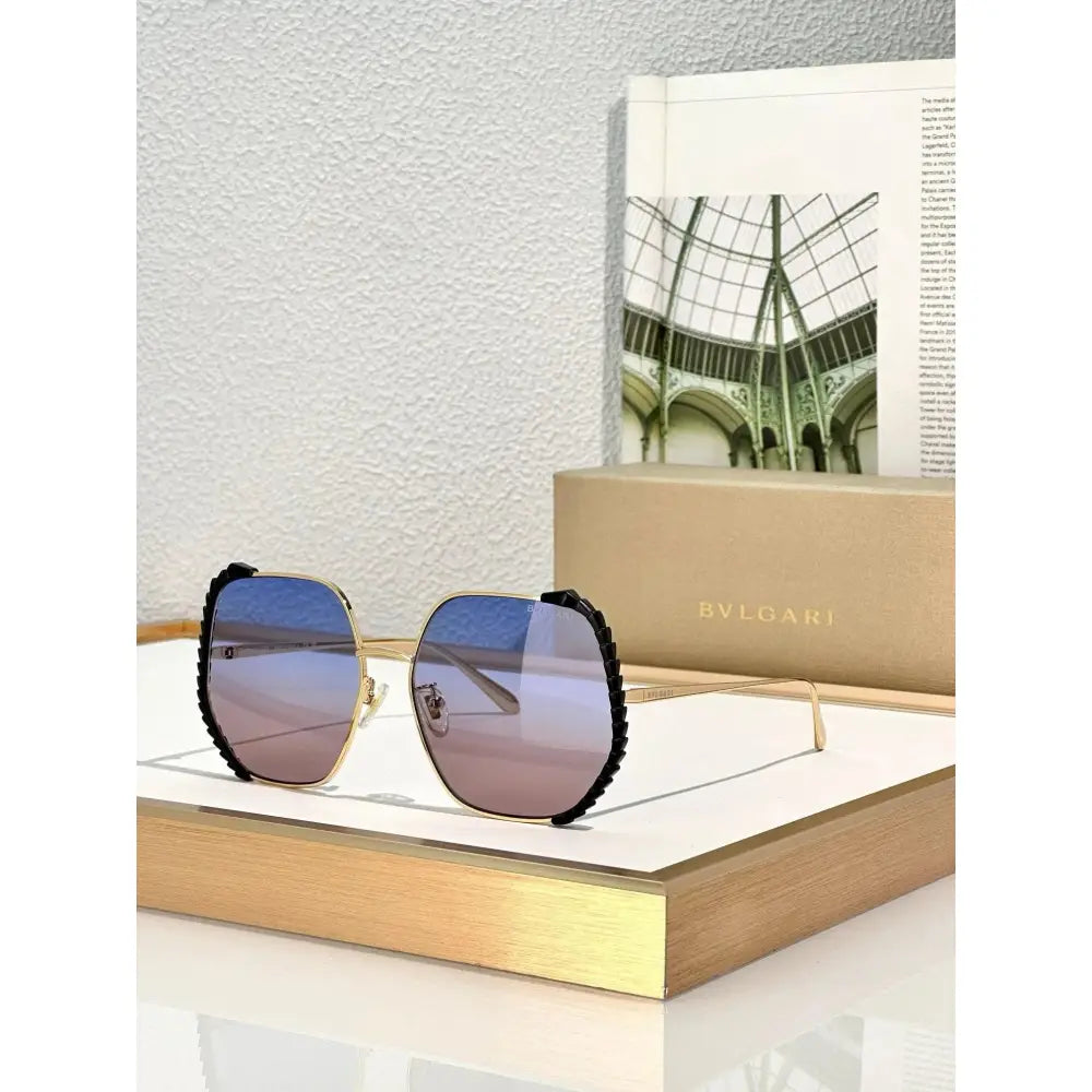 BVLGARI Serpenti Viper geometric metal 40004U Sunglasses ✨