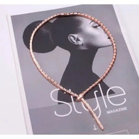 BVLGARI SERPENTI VIPER NECKLACE 18K Gold Plated Women's Jewelry GOLD-ROSE-WHITE  ✨