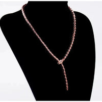 BVLGARI SERPENTI VIPER NECKLACE 18K Gold Plated Women's Jewelry GOLD-ROSE-WHITE  ✨