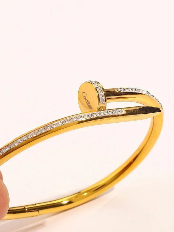 Cartier 18K Gold Plated Jewelry Juste Un Clou Bracelet yellow rose silver ✨