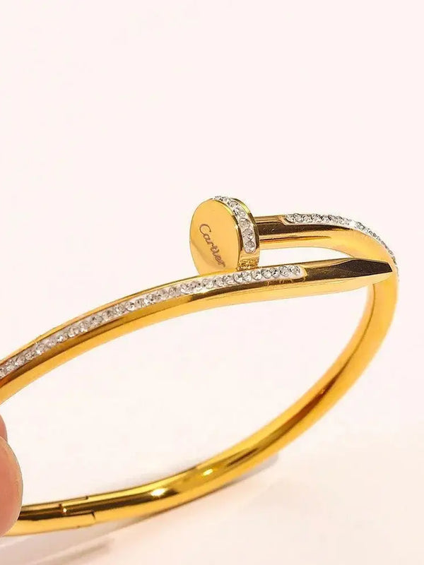 Cartier 18K Gold Plated Jewelry Juste Un Clou Bracelet yellow rose silver ✨