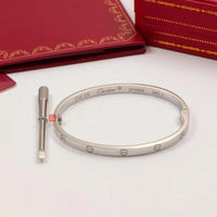 Cartier 18K Gold Plated Jewelry LOVE Bracelet yellow rose silver ✨