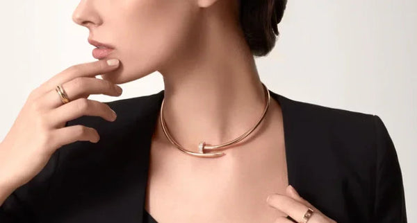 Cartier 18K Gold Plated JUSTE UN CLOU Necklace with diamonds✨