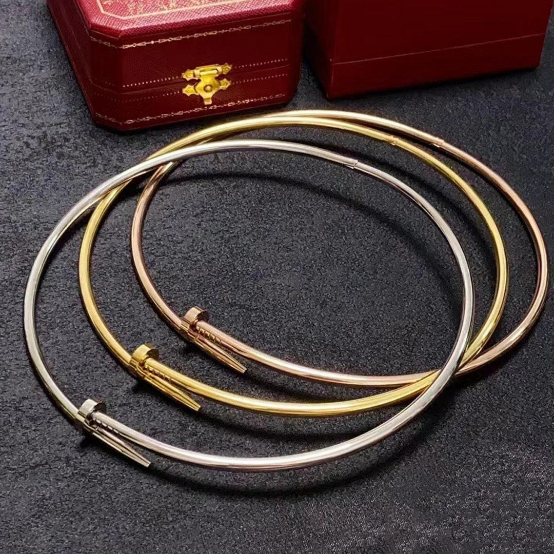 Cartier 18K Gold Plated JUSTE UN CLOU Necklace with diamonds✨