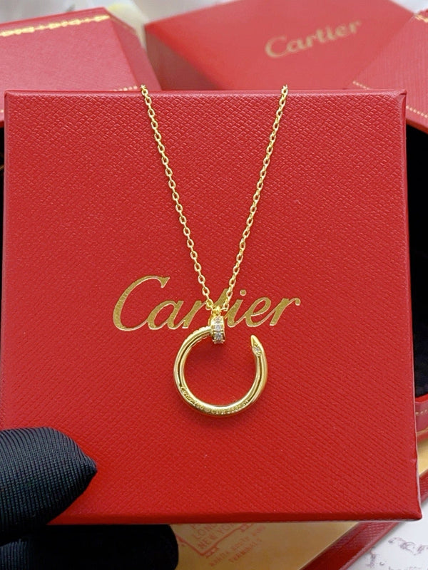 Cartier 18K Gold Plated LOVE-JUSTE UN CLOU PENDANT-Necklace✨