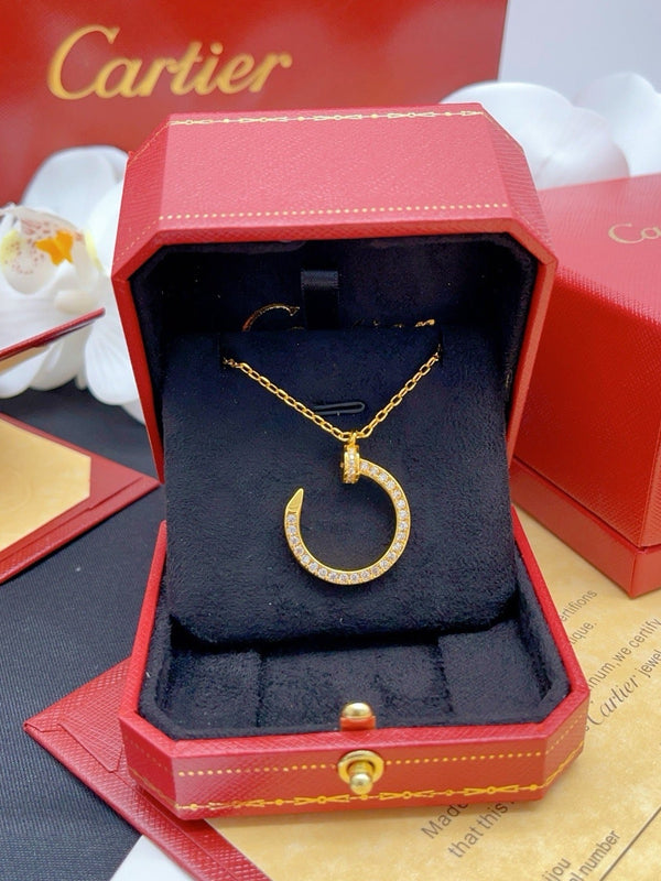 Cartier 18K Gold Plated LOVE-JUSTE UN CLOU PENDANT-Necklace✨