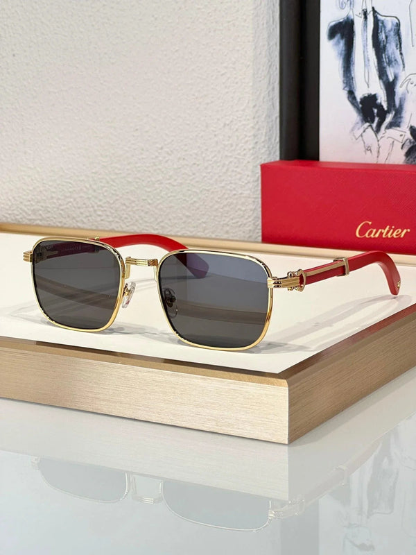 Cartier CT 0363S-NV Horn (Gold/Black) / Wood (Gold/Red)  $3495 ✨