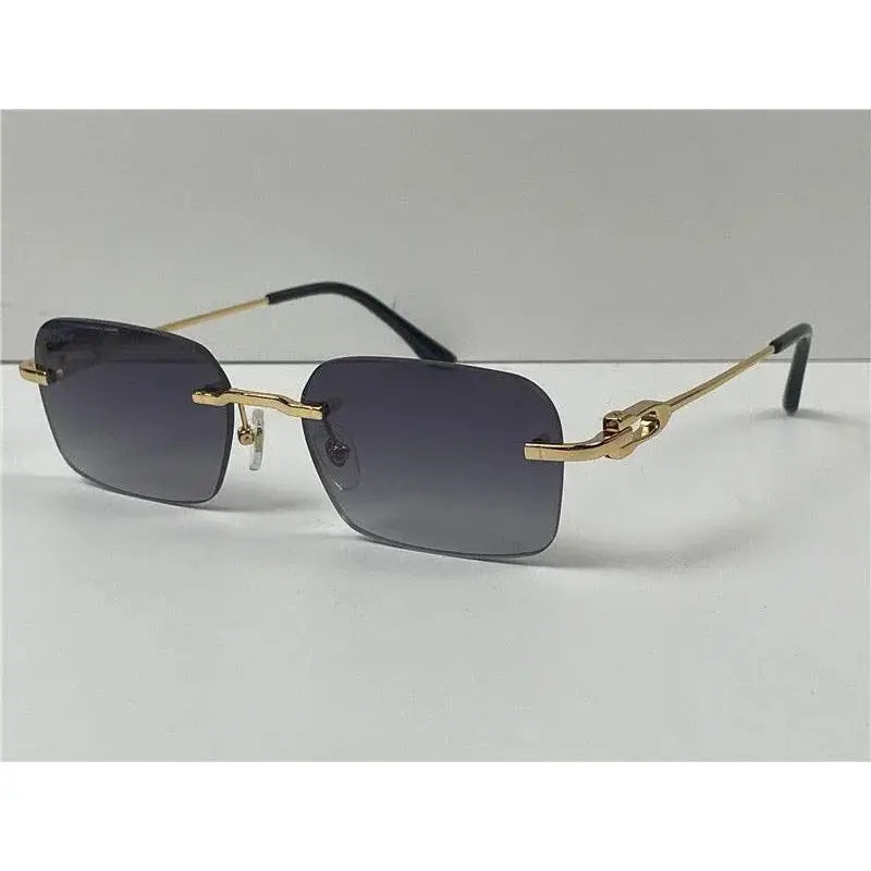 CARTIER  CT0290  Gold-Silver Men's Sunglasses 👑