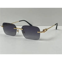 CARTIER  CT0290  Gold-Silver Men's Sunglasses 👑