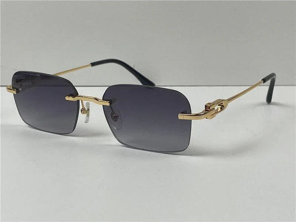 CARTIER  CT0290  Gold-Silver Men's Sunglasses 👑