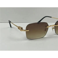 CARTIER  CT0290  Gold-Silver Men's Sunglasses 👑