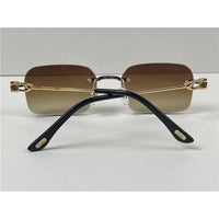 CARTIER  CT0290  Gold-Silver Men's Sunglasses 👑