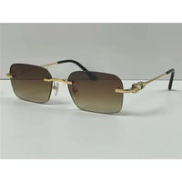 CARTIER  CT0290  Gold-Silver Men's Sunglasses 👑