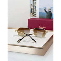 Cartier CT0445O 001 Première de Cartier Rectangle Shape Sunglasses NEW 🐆
