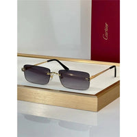 '- Cartier CT0598S 001 Première de Cartier Rectangle Shape Sunglasses NEW 🐆