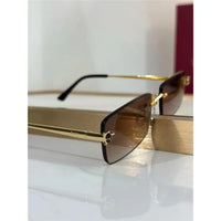 '- Cartier CT0598S 001 Première de Cartier Rectangle Shape Sunglasses NEW 🐆