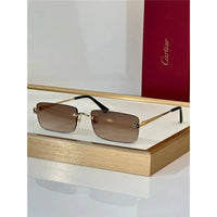 '- Cartier CT0598S 001 Première de Cartier Rectangle Shape Sunglasses NEW 🐆